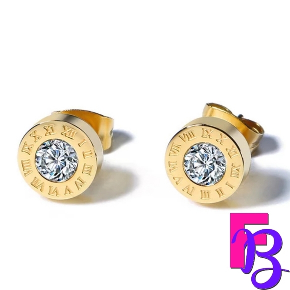 FingerBlingers Jewelry - *NEW!* Roman Numeral Stud Earrings